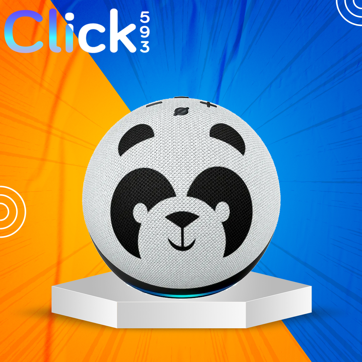 Parlante Echo Dot 4th Gen Kids Panda