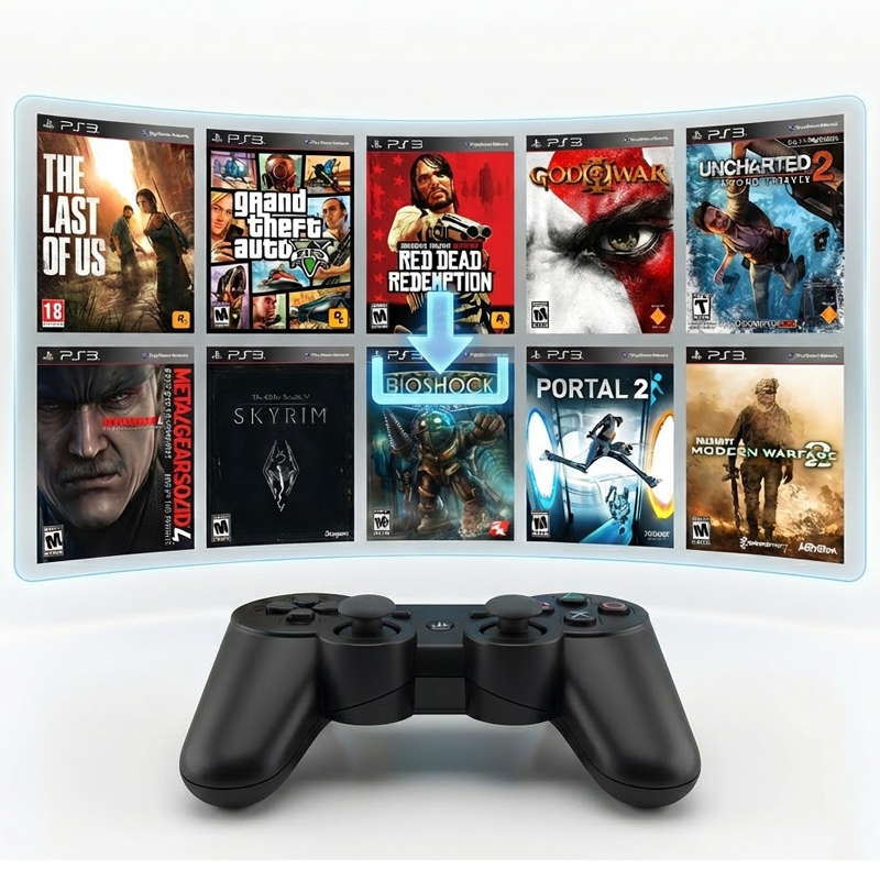 Consigue 10 juegos PS3 digitales a tu elección. Instalación remota o presencial garantizada por expertos. ¡Actualiza tu consola hoy mismo!